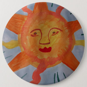 Chapa Redonda De 15 Cm Fiery Sun