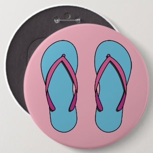 Chapa Redonda De 15 Cm Flip Flops de playa