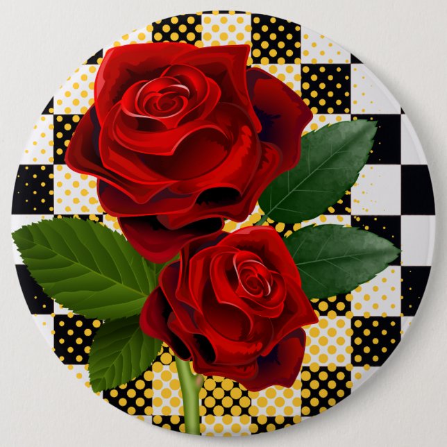 Chapa Redonda De 15 Cm flores (Anverso)