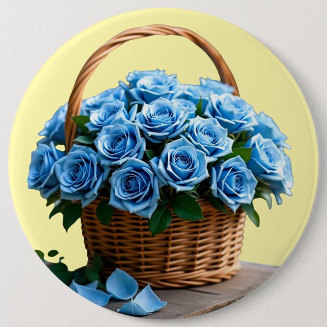 Chapa Redonda De 15 Cm Flores (Anverso)