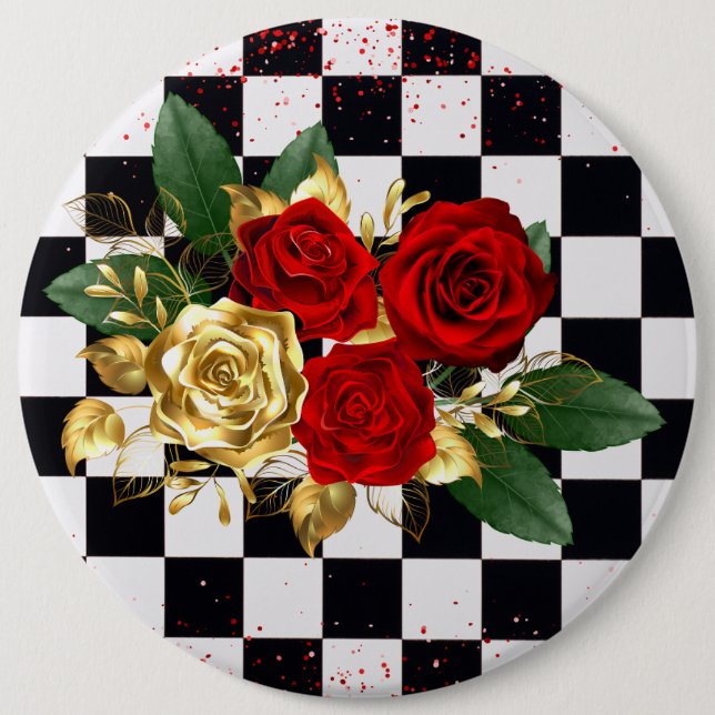 Chapa Redonda De 15 Cm flores (Anverso)