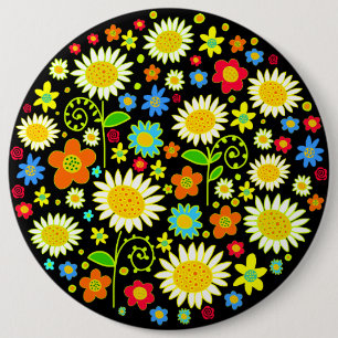 Chapa Redonda De 15 Cm Flores de primavera - Colosal