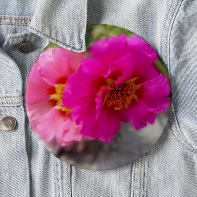 Chapa Redonda De 15 Cm Flores rosas al sol (In situ)