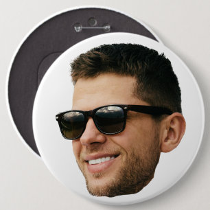 Chapa Redonda De 15 Cm Foto de Cara Personalizada