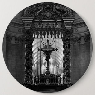 Chapa Redonda De 15 Cm Francia París capilla real altar Palacio de San Ja