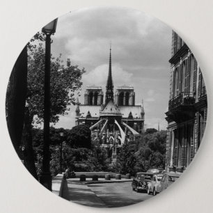 Chapa Redonda De 15 Cm Francia vintage París notre dame isla saint louis