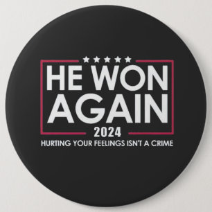 Chapa Redonda De 15 Cm Ganó De Nuevo La Inaguración De Trump 2025