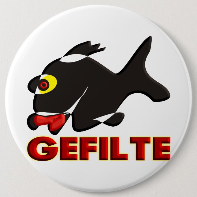 Chapa Redonda De 15 Cm Gefilte (Anverso)