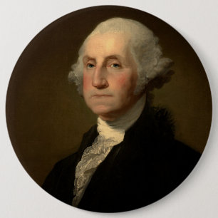 Chapa Redonda De 15 Cm George Washington Primer presidente norteamericano