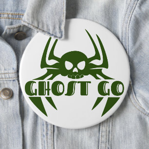 Chapa Redonda De 15 Cm Ghost Go Spooky Season