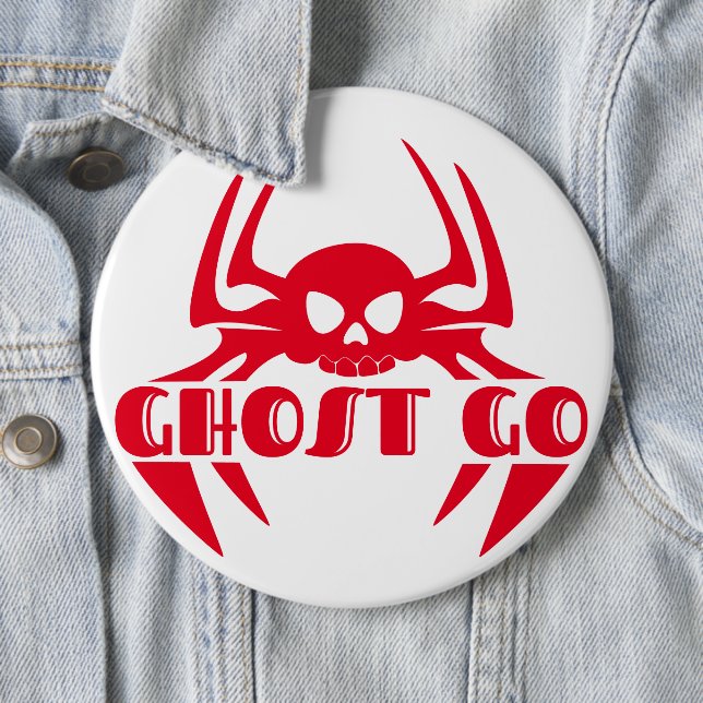 Chapa Redonda De 15 Cm Ghost Go Spooky Season (In situ)