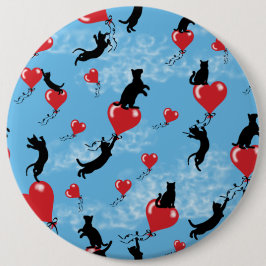 Chapa Redonda De 15 Cm Globos rojos voladores