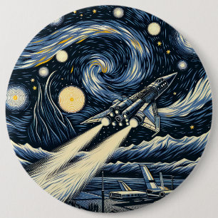 Chapa Redonda De 15 Cm Gogh Ship Gogh