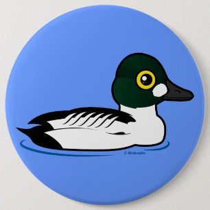 Chapa Redonda De 15 Cm Goldeneye del campo común de Birdorable