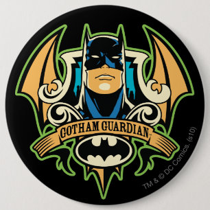 Chapa Redonda De 15 Cm Gotham Guardian