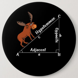Chapa Redonda De 15 Cm Graciosa matemática Hipotemoose Geometría Moose Ch