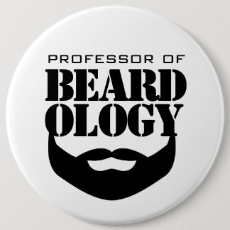 Chapa Redonda De 15 Cm Gracioso profesor de Beardología
