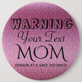 Chapa Redonda De 15 Cm Gradiente Purpurinoso rosado