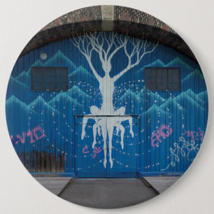 Chapa Redonda De 15 Cm Graffiti De Árbol De Vida