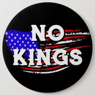 Chapa Redonda De 15 Cm Grandes Jumbo-Sized Sin Reyes Protesta contra Tr