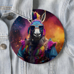 Chapa Redonda De 15 Cm Grasas azules de burro