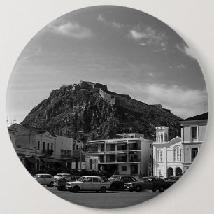 Chapa Redonda De 15 Cm Grecia antigua Nafplion castillo veneciano 1970