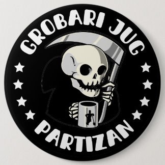 Chapa Redonda De 15 Cm Grobari Jug Partizan