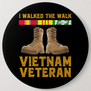 Chapa Redonda De 15 Cm Guerra de Vietnam Vietnam Veterano Día de los Vete