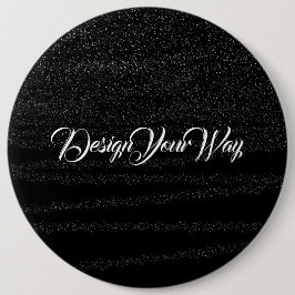 Chapa Redonda De 15 Cm guión retro negro monocasco simple inicial