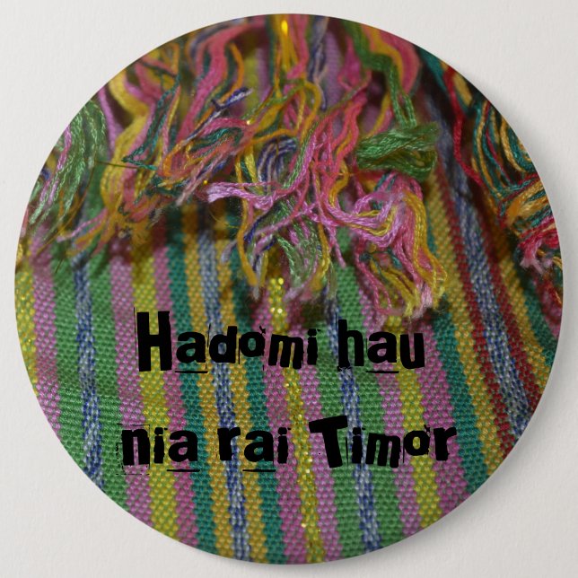 Chapa Redonda De 15 Cm Hadomi hau nia rai timor (Anverso)