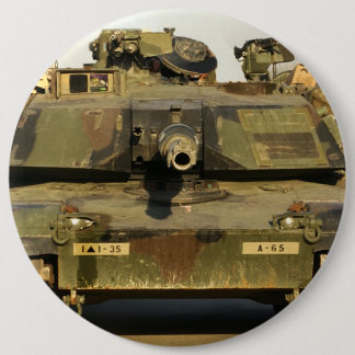 Chapa Redonda De 15 Cm Haga mi día M1A1Abrams MBT