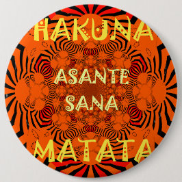 Chapa Redonda De 15 Cm Hakuna Matata Excepcional Gracias