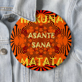 Chapa Redonda De 15 Cm Hakuna Matata Excepcional Gracias