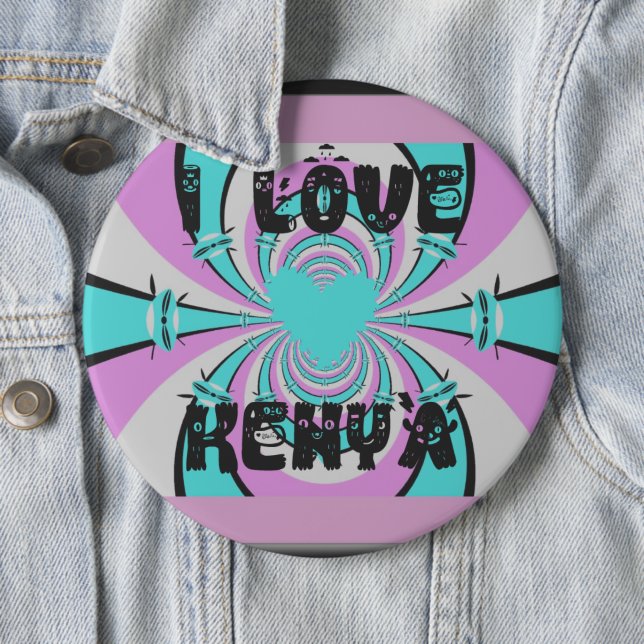 Chapa Redonda De 15 Cm Hakuna Matata Kenya (In situ)