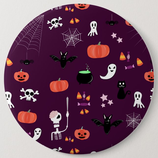 Chapa Redonda De 15 Cm Halloween (Anverso)