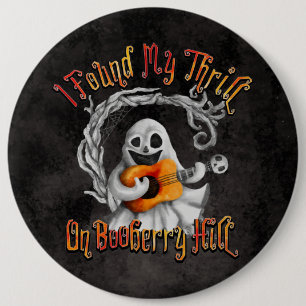 Chapa Redonda De 15 Cm Halloween Ghost Guitar Booberry Hill
