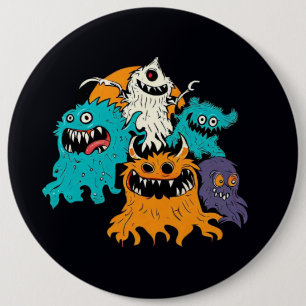 Chapa Redonda De 15 Cm Halloween/Monster/Octubre/Otoño