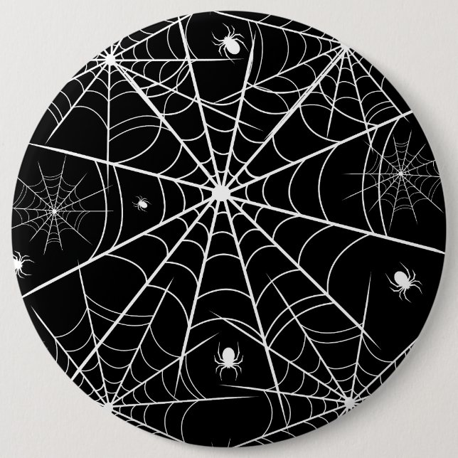 Chapa Redonda De 15 Cm Halloween Spider Web (Anverso)