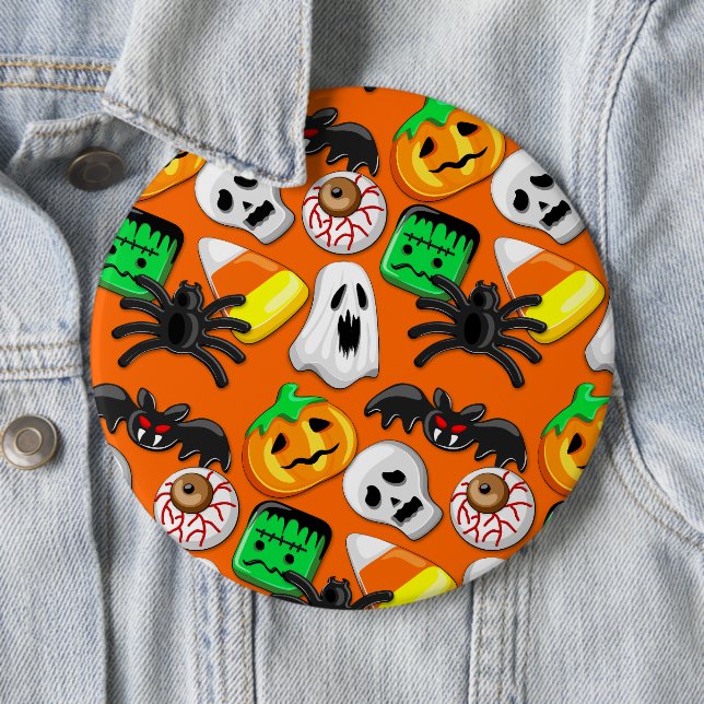 Chapa Redonda De 15 Cm Halloween Spooky Candies Fiesta (In situ)