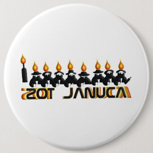 Chapa Redonda De 15 Cm Hanukkah