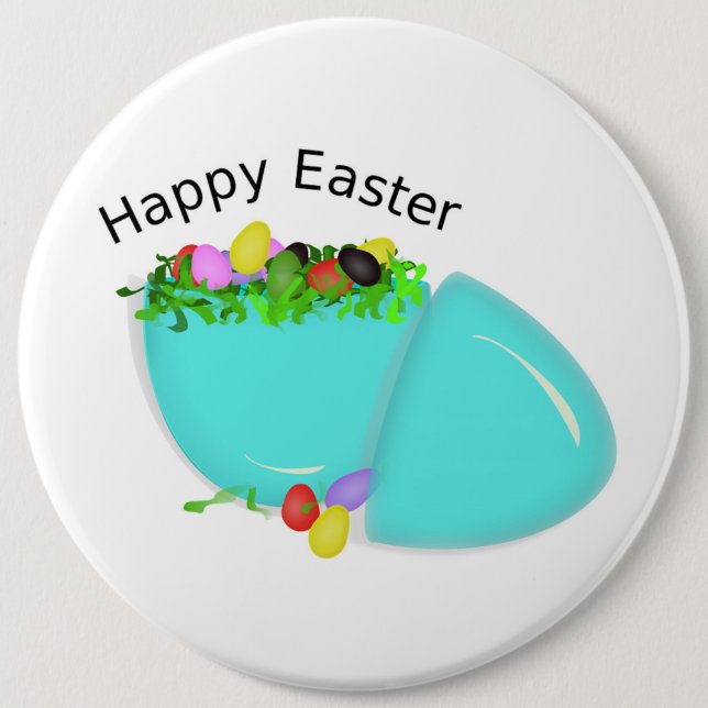 CHAPA REDONDA DE 15 CM "HAPPY EASTER" EGG (Anverso)