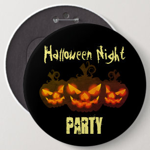 Chapa Redonda De 15 Cm Happy Halloween Evil Pumpkins Round Button