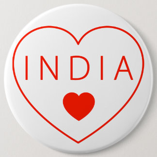 Chapa Redonda De 15 Cm Happy Heart India