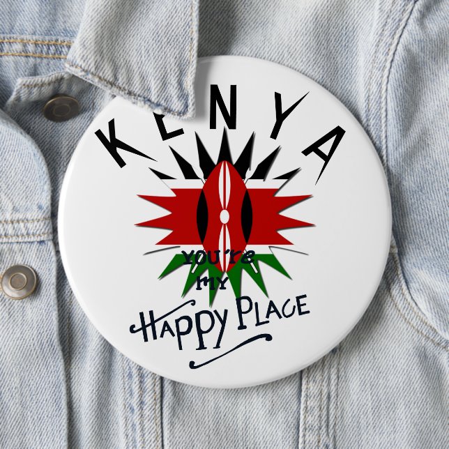 Chapa Redonda De 15 Cm Happy Kenya Place (In situ)