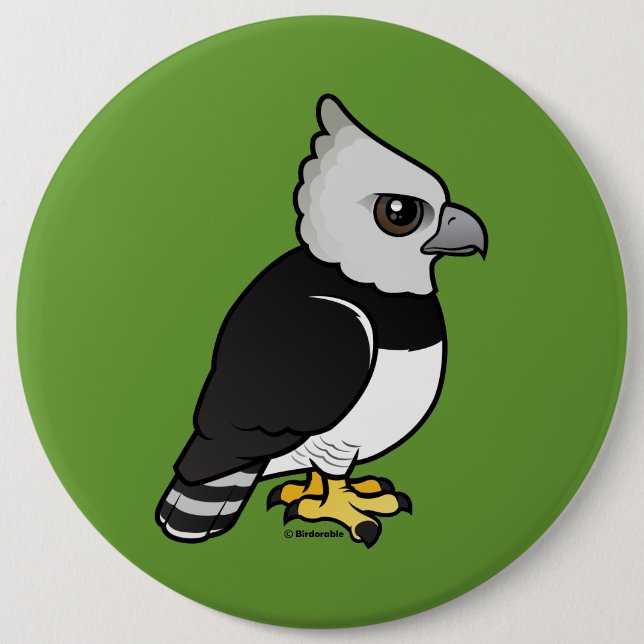 Chapa Redonda De 15 Cm Harpy Eagle (Anverso)