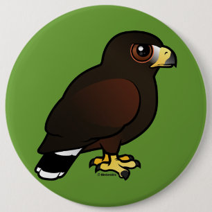 Chapa Redonda De 15 Cm Harris Hawk
