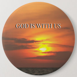 Chapa Redonda De 15 Cm Held in His Peace