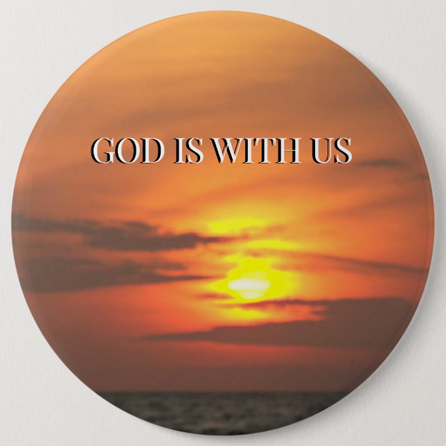 Chapa Redonda De 15 Cm Held in His Peace (Anverso)