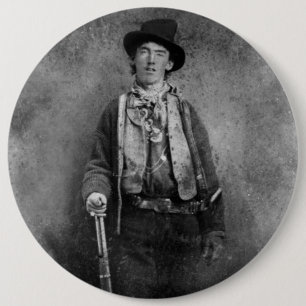 Chapa Redonda De 15 Cm Henry McCarty, Billy, el chico forajido del viejo