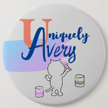 Hermoso Pin de Nombre Personalizable de Gato Diver